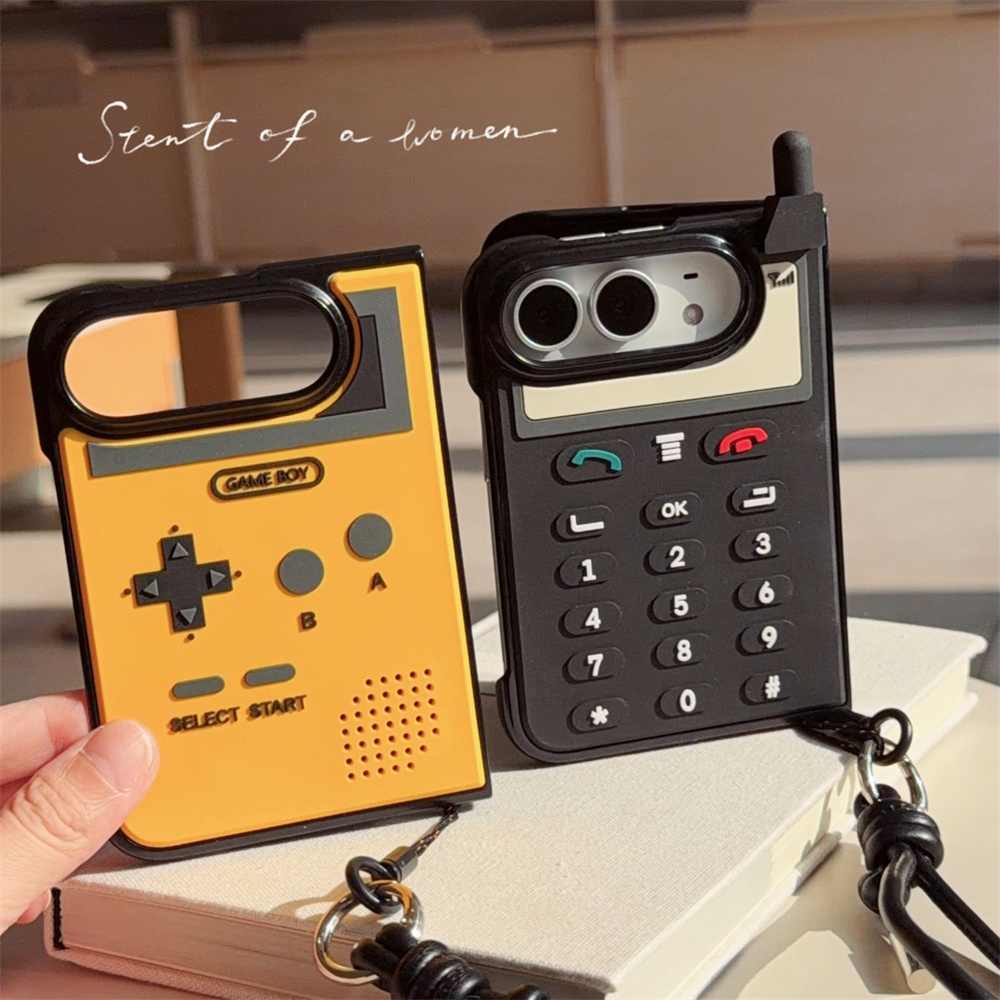 Cute Cartoon Wrist Strap Silicone Case - Casing ponsel bergaya Korea yang sederhana