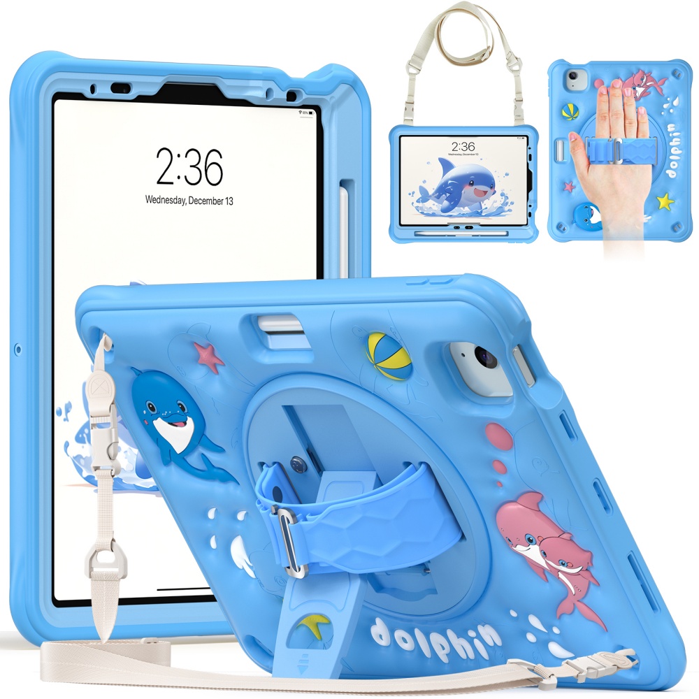 Casing Lucu untuk iPad Mini A1 - Cute Cartoon Wrist Strap Silicone Case ulasan dan harga