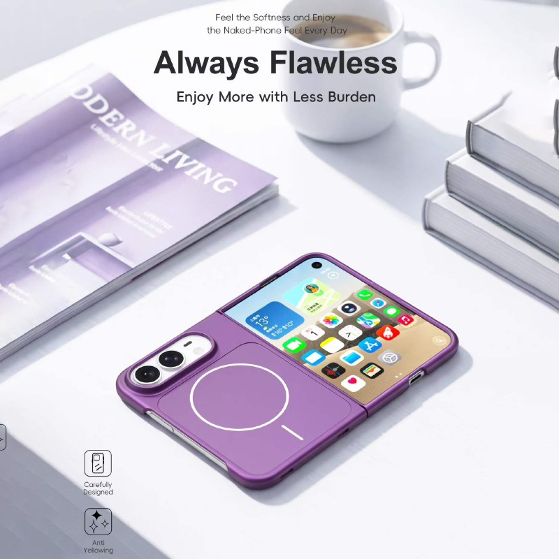 Casing Ponsel Lipat Anti Gunca - Matte Hard Pc Back Case ulasan dan harga