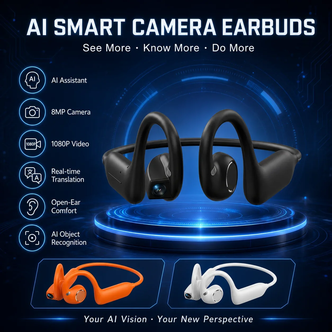 Kamera Pintar AI, Earphone Blu - Earphones ulasan dan harga