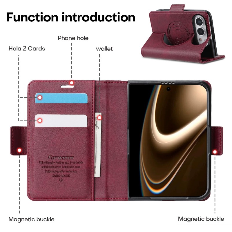 Dompet Kulit Bisnis dengan Slo - Leather Wallet Card Holder Phone Cover ulasan dan harga