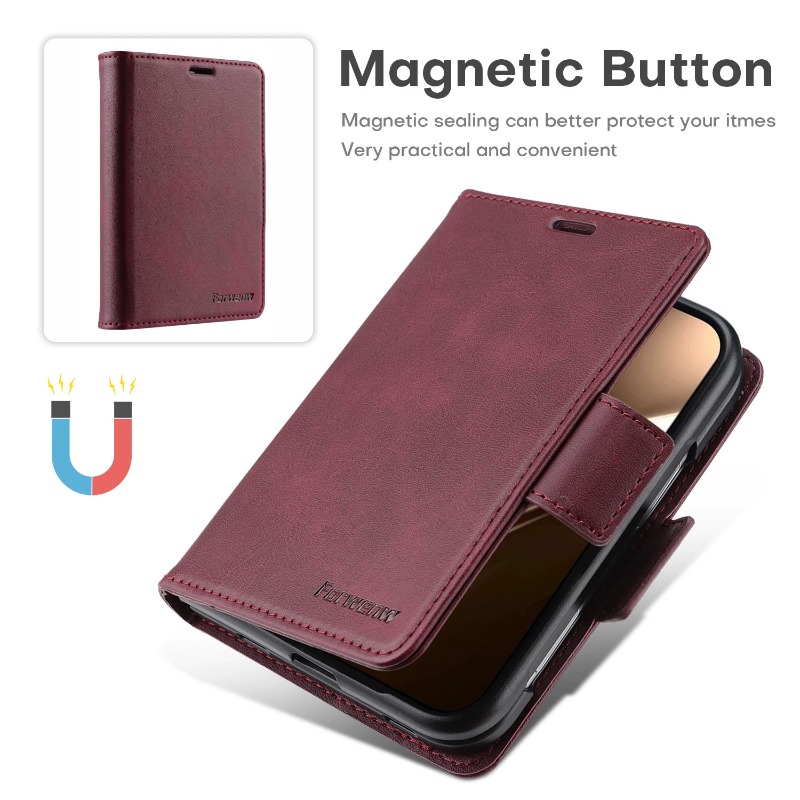 Dompet Kulit Bisnis dengan Slo - Leather Wallet Card Holder Phone Cover ulasan dan harga