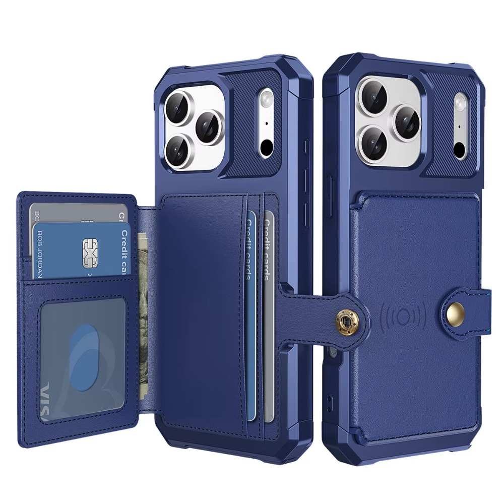 Casing Ponsel Dompet Penyangga - Leather Wallet Card Holder Phone Cover ulasan dan harga