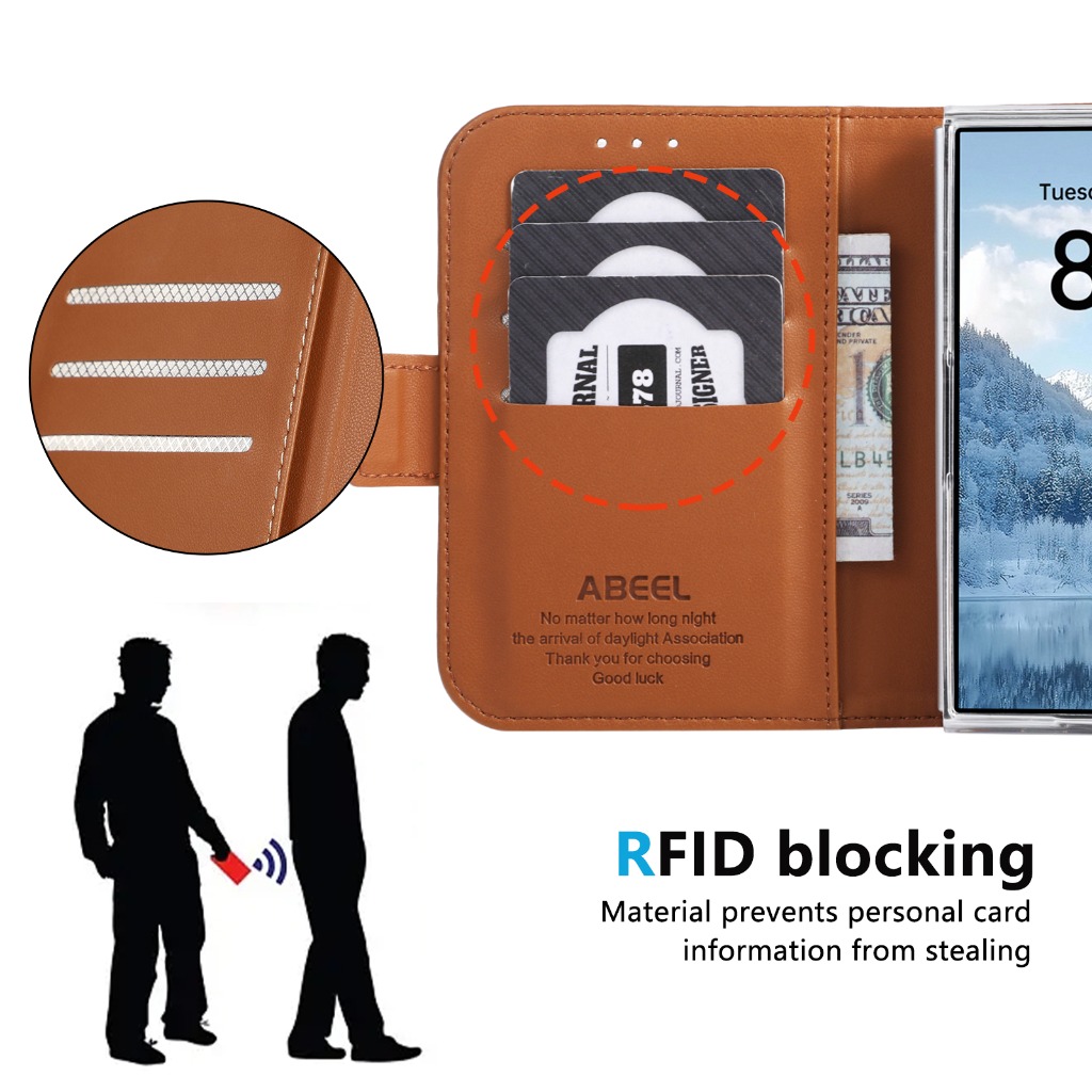 Dompet Kartu dengan Fitur Pemb - Leather Wallet Card Holder Phone Cover ulasan dan harga