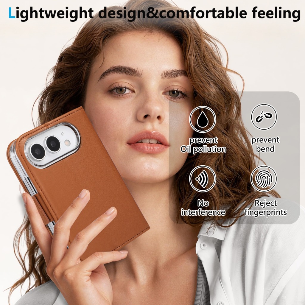 Dompet Kartu dengan Fitur Pemb - Leather Wallet Card Holder Phone Cover ulasan dan harga