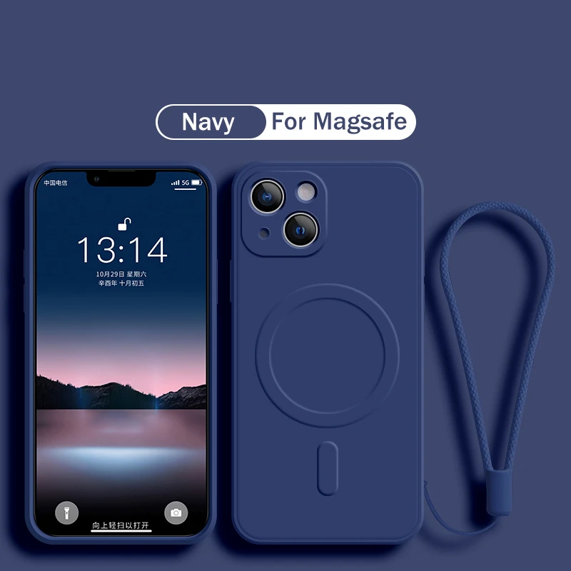 Casing Ponsel Magnetik Silikon - Liquid Silicone Magnetic Phone Case ulasan dan harga